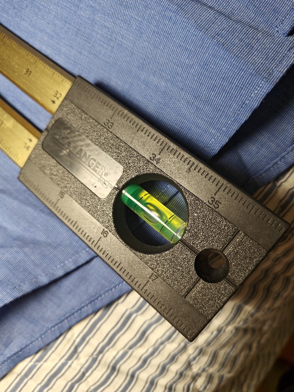 NWT Joseph & Feiss Mens 17.5x36/37 Solid Blue Cotton Blend Dress Shirt - Picture 9 of 9